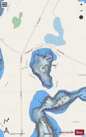 Gilmore depth contour Map - i-Boating App - Streets