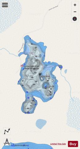 Larson depth contour Map - i-Boating App - Streets