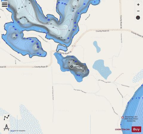Portage depth contour Map - i-Boating App - Streets