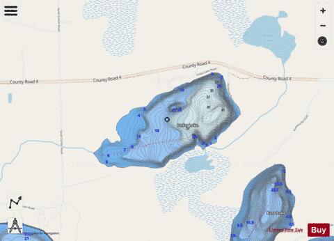 Cedar depth contour Map - i-Boating App - Streets