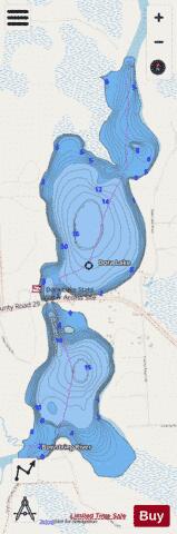 Dora depth contour Map - i-Boating App - Streets