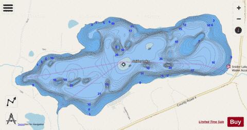 Snider depth contour Map - i-Boating App - Streets
