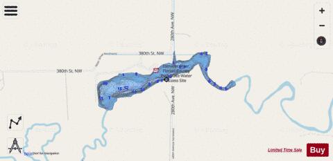 Unnamed (Florian Pk Res.) depth contour Map - i-Boating App - Streets