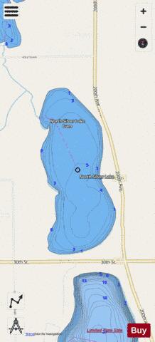 North Silver depth contour Map - i-Boating App - Streets