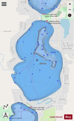 Hall depth contour Map - i-Boating App - Streets