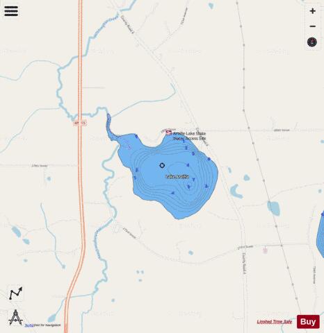 Arvilla depth contour Map - i-Boating App - Streets
