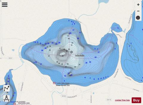 Stella depth contour Map - i-Boating App - Streets