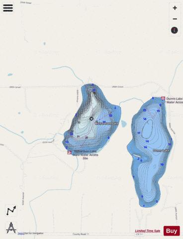 Richardson depth contour Map - i-Boating App - Streets