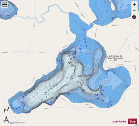 Sullivan depth contour Map - i-Boating App - Streets