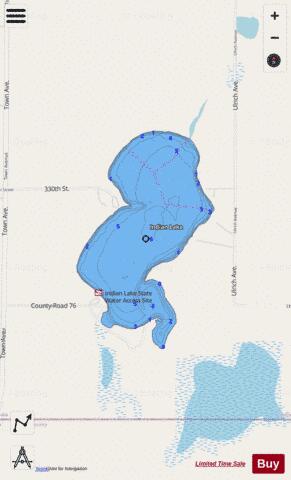 Indian depth contour Map - i-Boating App - Streets