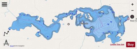 Fish depth contour Map - i-Boating App - Streets