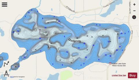 Stalker depth contour Map - i-Boating App - Streets