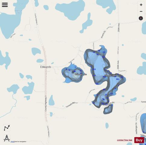 Kempfer depth contour Map - i-Boating App - Streets