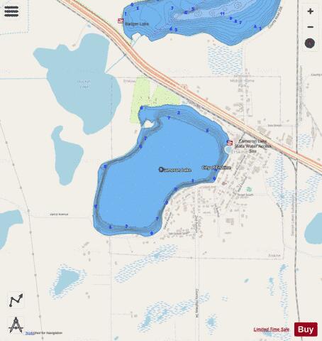 Cameron depth contour Map - i-Boating App - Streets