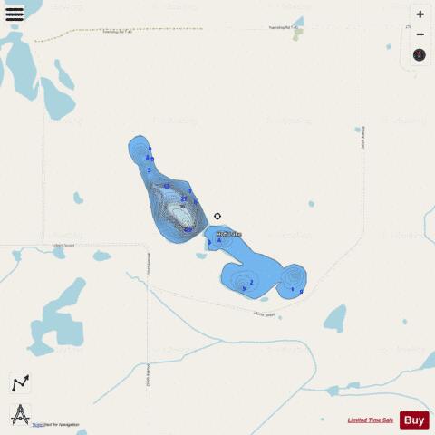 Hoff depth contour Map - i-Boating App - Streets