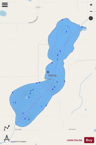 Benson depth contour Map - i-Boating App - Streets