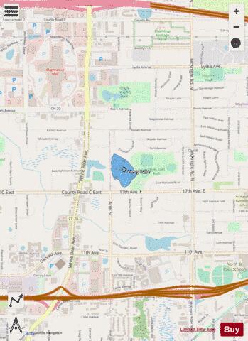 Casey depth contour Map - i-Boating App - Streets