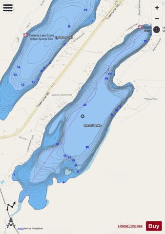 Bassett depth contour Map - i-Boating App - Streets
