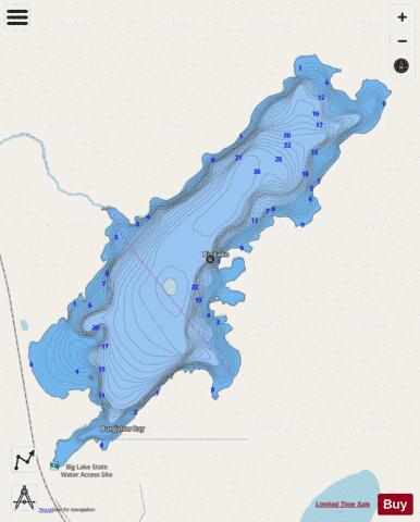 Big depth contour Map - i-Boating App - Streets