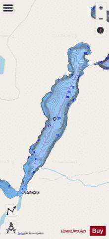 East Twin depth contour Map - i-Boating App - Streets