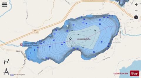 Armstrong depth contour Map - i-Boating App - Streets