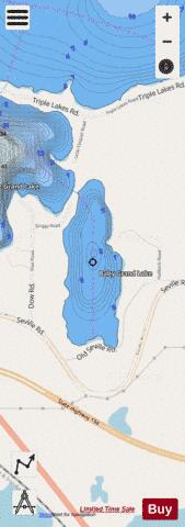 Little Grand depth contour Map - i-Boating App - Streets