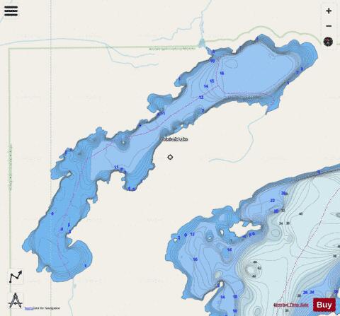 Oriniack depth contour Map - i-Boating App - Streets