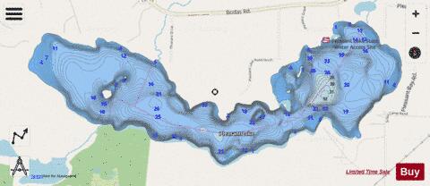 Pleasant depth contour Map - i-Boating App - Streets