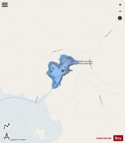Pfeiffer depth contour Map - i-Boating App - Streets