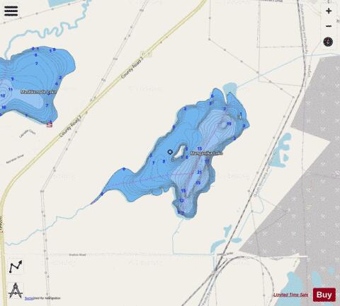 Manganika depth contour Map - i-Boating App - Streets