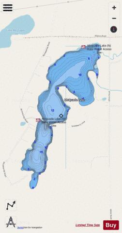 McQuade depth contour Map - i-Boating App - Streets