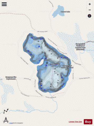 Leander depth contour Map - i-Boating App - Streets