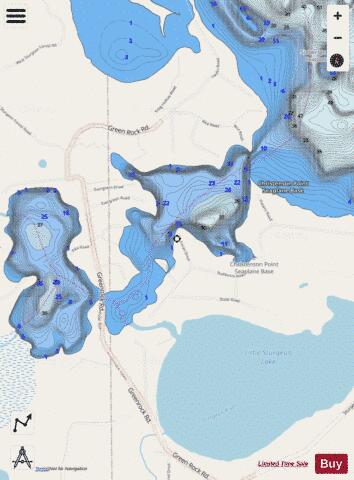 Middle Sturgeon depth contour Map - i-Boating App - Streets