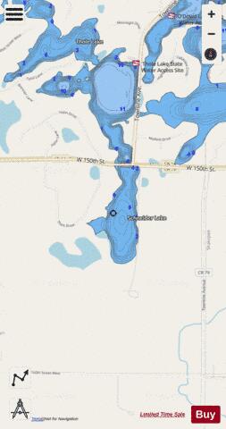 Schneider depth contour Map - i-Boating App - Streets