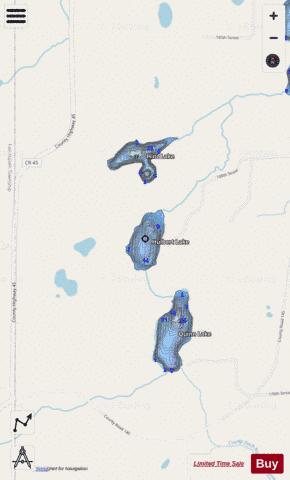 Hulbert depth contour Map - i-Boating App - Streets