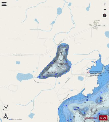 Otter depth contour Map - i-Boating App - Streets