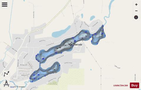Watab depth contour Map - i-Boating App - Streets