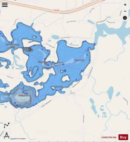 Knaus depth contour Map - i-Boating App - Streets
