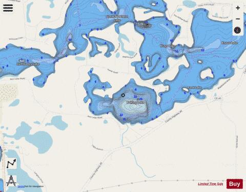 Bolfing depth contour Map - i-Boating App - Streets