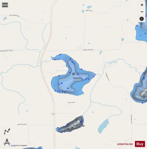 Pitts depth contour Map - i-Boating App - Streets