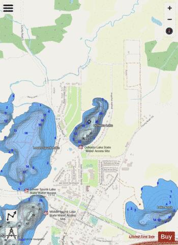 Ochotto depth contour Map - i-Boating App - Streets