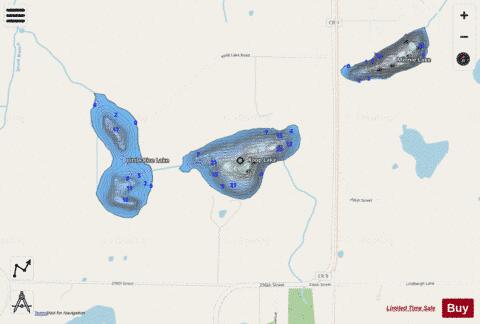 Koop depth contour Map - i-Boating App - Streets