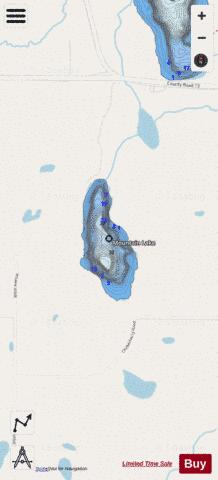 Mountain depth contour Map - i-Boating App - Streets
