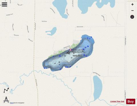 Turtle depth contour Map - i-Boating App - Streets