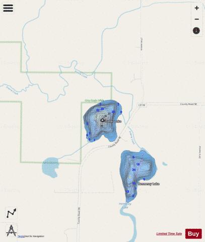 Fuller depth contour Map - i-Boating App - Streets