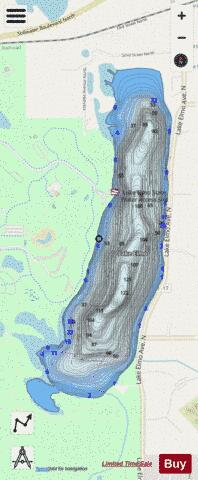 Elmo depth contour Map - i-Boating App - Streets