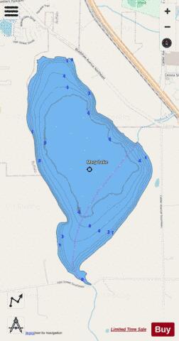 Mary depth contour Map - i-Boating App - Streets