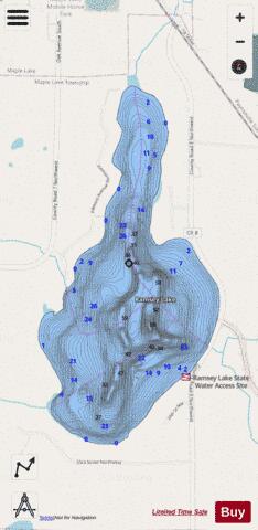 Ramsey depth contour Map - i-Boating App - Streets