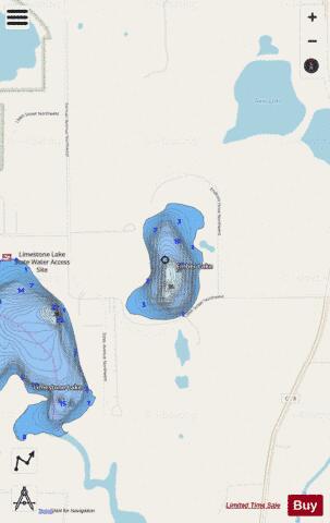 Ember depth contour Map - i-Boating App - Streets