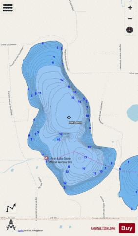 Ann depth contour Map - i-Boating App - Streets